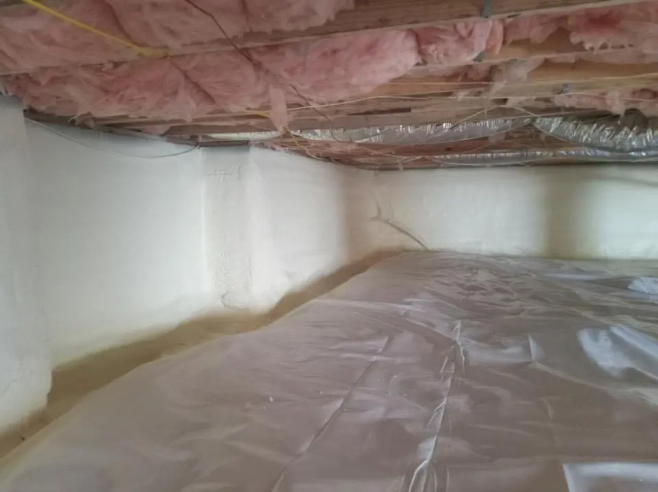 Crawl space encapsulation with closed-cell spray foam for Roof Maintenance in Fishkill